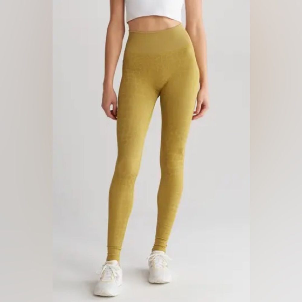 NEW Good American Yellow Leggings XXS